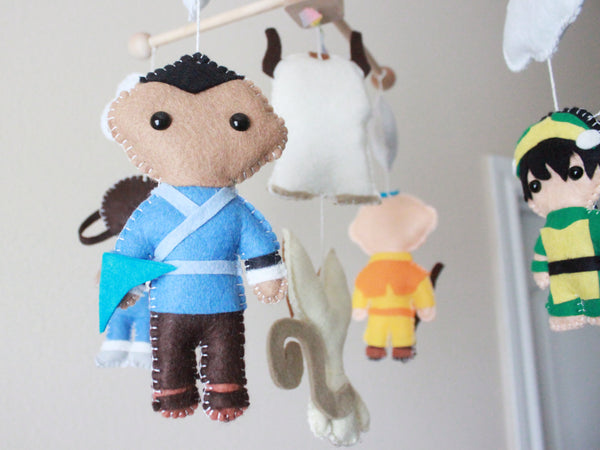 Avatar The Last Airbender Crib Mobile, Elements Baby Mobile, Nursery Room Decor