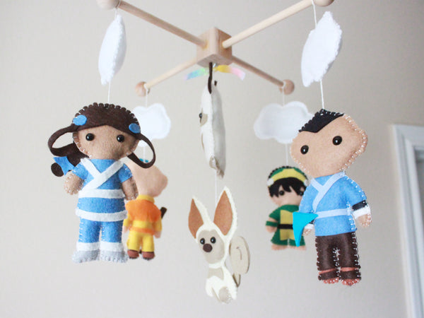 Avatar The Last Airbender Crib Mobile, Elements Baby Mobile, Nursery Room Decor