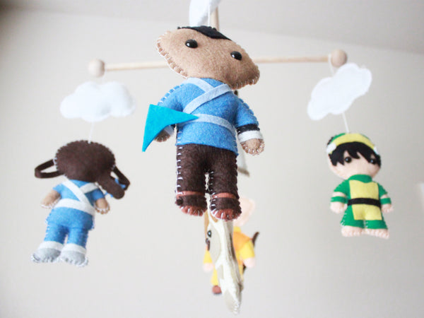 Avatar The Last Airbender Crib Mobile, Elements Baby Mobile, Nursery Room Decor