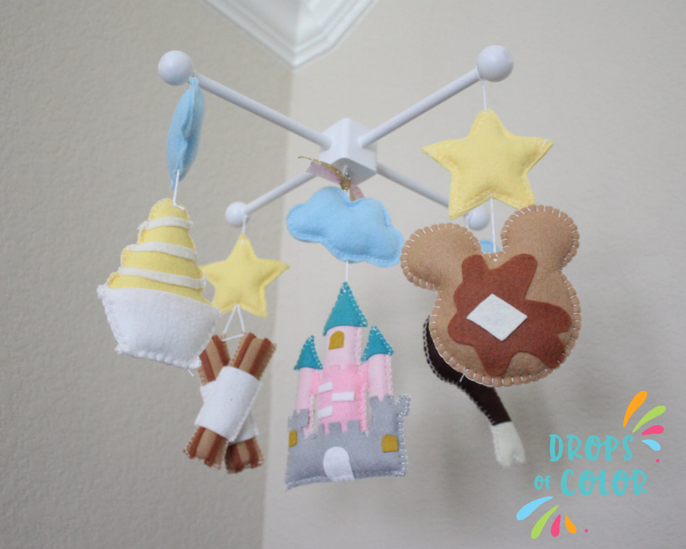 Theme Park Snacks Nursery Room Decor, Baby Crib Mobile