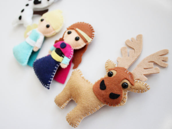 Frozen Plush Toys, Elsa & Anna Ornaments
