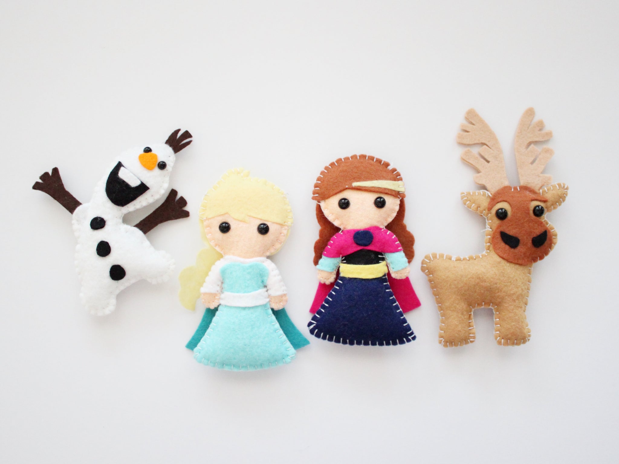 Frozen Plush Toys, Elsa & Anna Ornaments