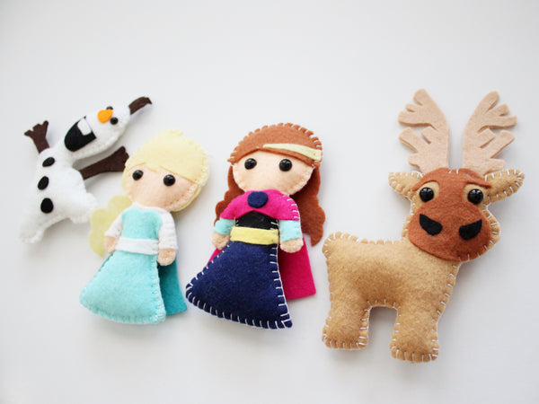 Frozen Plush Toys, Elsa & Anna Ornaments