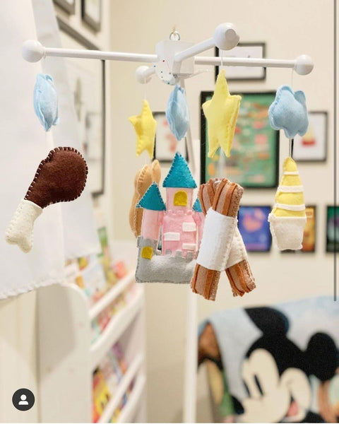 Theme Park Snacks Nursery Room Decor, Baby Crib Mobile