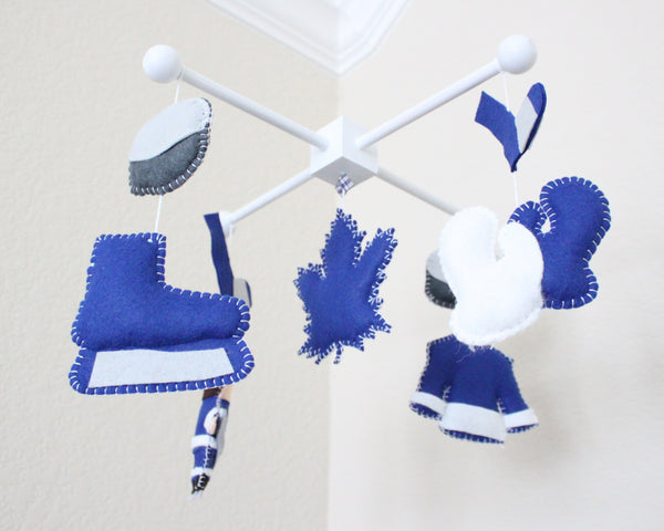 Hockey Mobile, Sports Team Baby Crib Mobile, Boys Nursery Room Decor