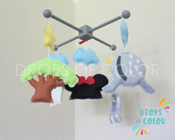 Theme Parks Mobile, Baby Crib Mobile, Nursery Decor inspired by the Disney Theme Parks