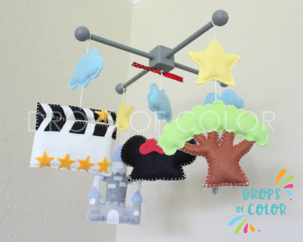 Theme Parks Mobile, Baby Crib Mobile, Nursery Decor inspired by the Disney Theme Parks