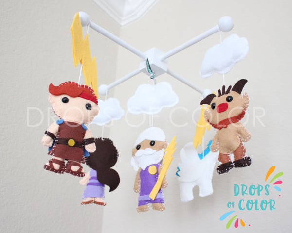 Hercules Mobile, Baby Crib Mobile, Nursery Inspired by Hercules, Greek Nursery Decor