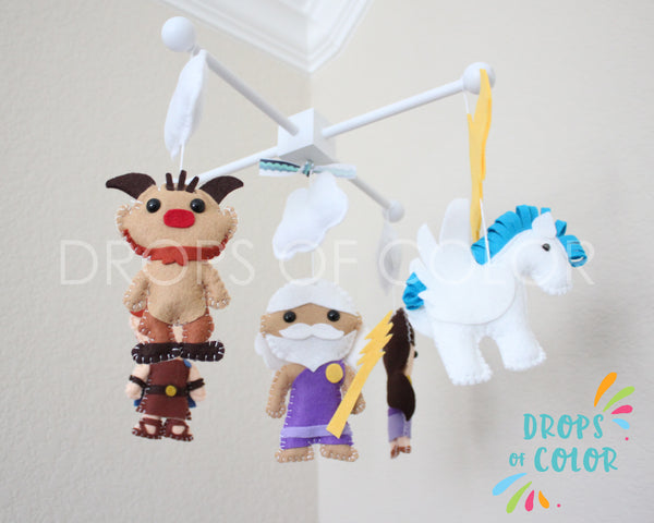 Hercules Mobile, Baby Crib Mobile, Nursery Inspired by Hercules, Greek Nursery Decor