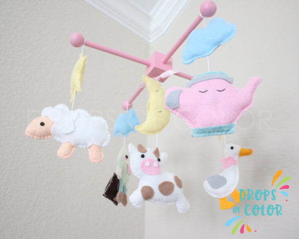 Humpty Dumpty Mobile, Baby Crib Mobile, Nursery Rhymes Room Decor