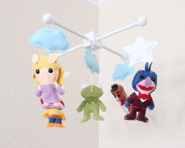 The Muppets Mobile, Baby Crib Mobile, Nursery Room Decor