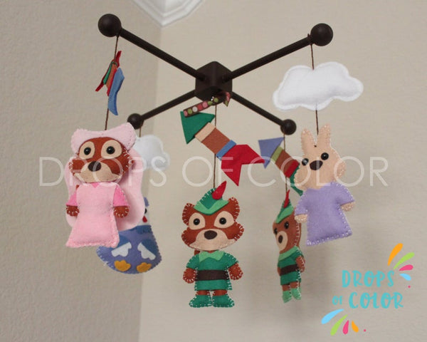 Robin Hood Mobile, Baby Crib Mobile, Mobile Inspired by Robin Hood, Nursery Forest Room Decor