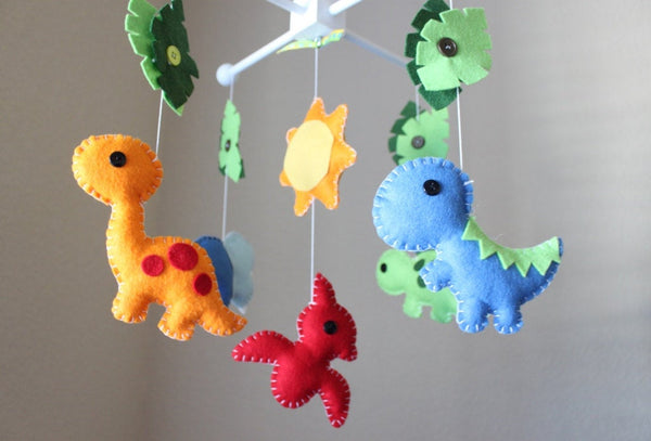 Dinosaurs Mobile, Baby Crib Mobile, Dino T-Rex Boys Nursery Room Decor