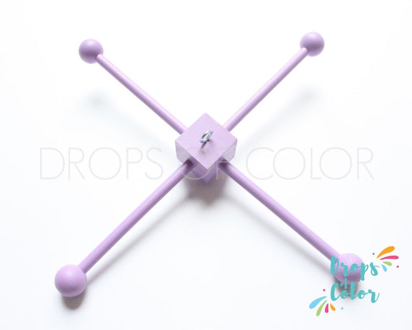 Wood Frames, DYI Mobiles, Custom Painted Wood Frame, Mobile Hanger Nursery Decor