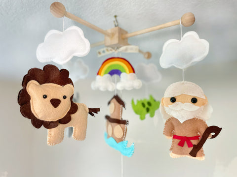 Noah Ark , Baby Crib Mobile, Nursery Room Decor