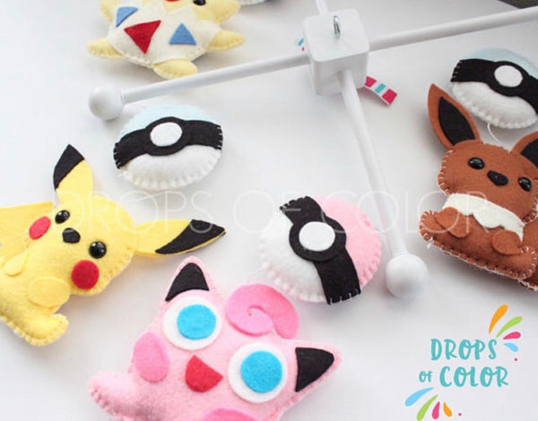Pokémon Crib Mobile, Baby Crib Mobile, Gotta Have It All, Nursery Room Decor