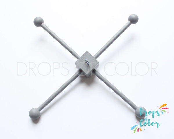 Wood Frames, DYI Mobiles, Custom Painted Wood Frame, Mobile Hanger Nursery Decor