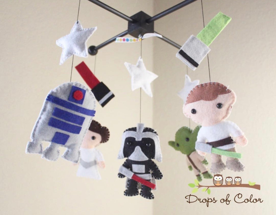 Star Wars Mobile, Baby Crib Mobile, Nursery Room Decor