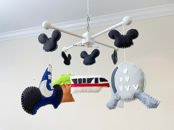 Theme Parks Mobile, Baby Crib Mobile, Nursery Decor inspired by the Disney Theme Parks